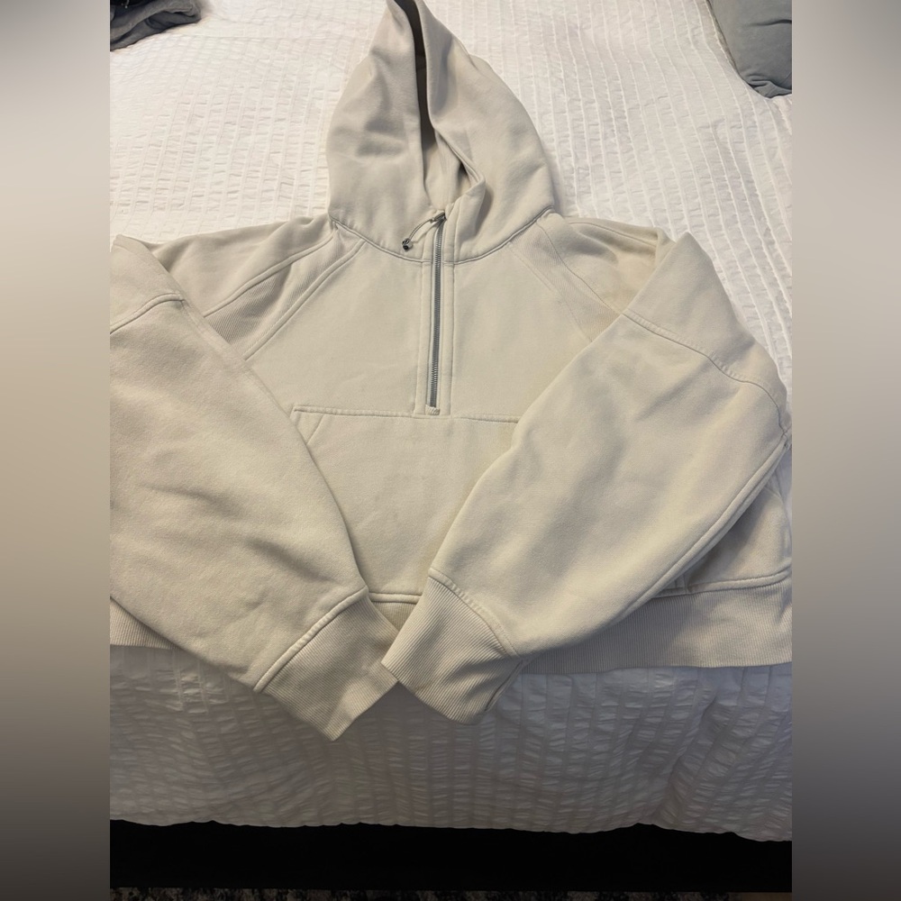 Lululemon 1/2 Zip Hoodie Cream